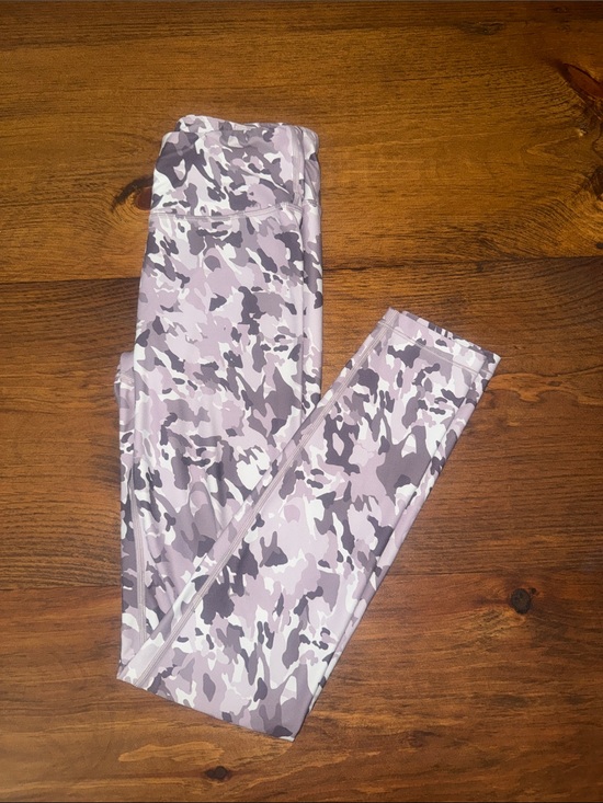 Athleta Other - Athleta Girl Purple Camo High-Rise Leggings 29 inch length